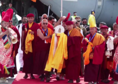 लेह पहुंचे भगवान बुद्ध के पवित्र अवशेषों का भव्य स्वागत