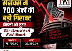 सेंसेक्स में 700 अंकों की बड़ी गिरावट, निफ्टी भी टूटा! बैंकिंग और फार्मा शेयरों में भारी बिकवाली