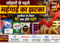 त्योहारों से पहले महंगाई का झटका, टूथपेस्ट से लेकर पेंट तक होंगे महंगे